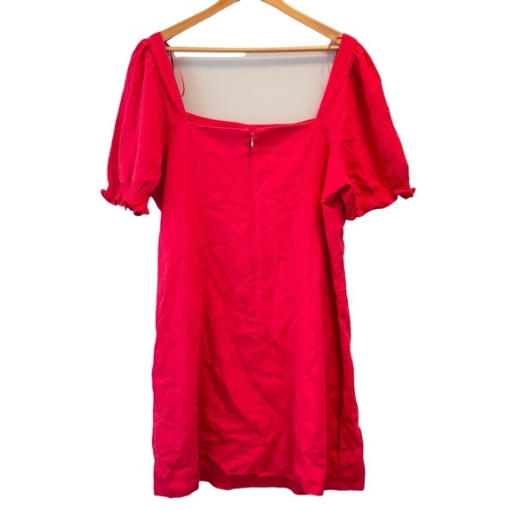 Draper James Red Linen Mini Dress - Picture 2 of 7